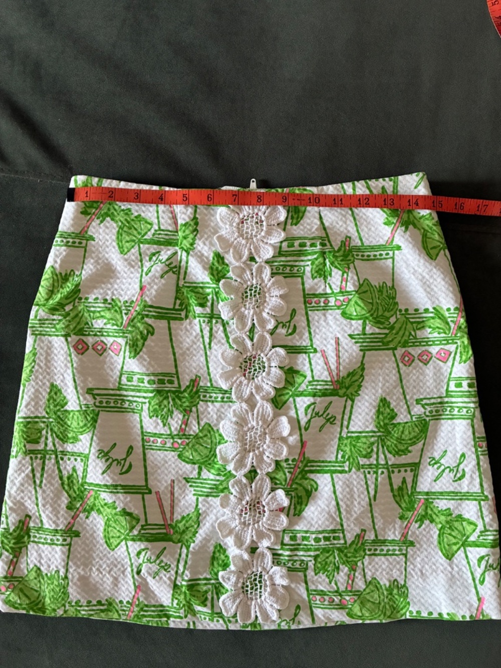 Lilly Pulitzer Just Add Mint mini skirt XS S - Picture 7 of 12
